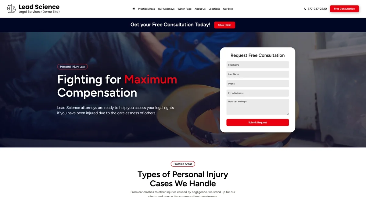 Personal Injury Demo